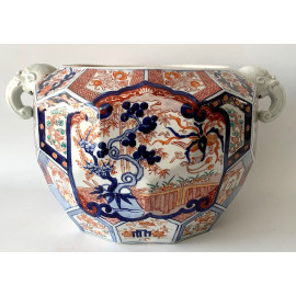 Jardinera cerámica, Japón Imari, Siglo XIX.